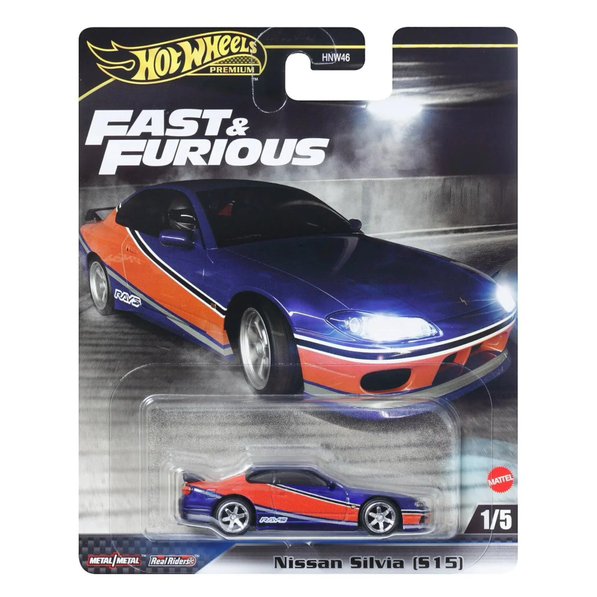Hot Wheels Premium Fast and Furious – Nissan Silvia (S15) - Mini Mag