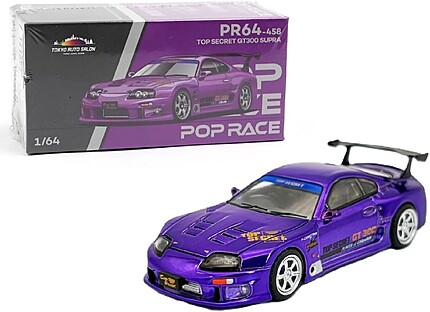 Machetă Pop Race Toyota Supra GT300 Top Secret Purple PR640458 1:64
