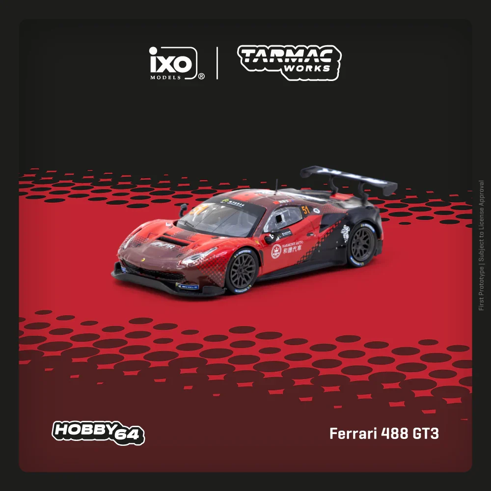 1 Macheta Ferrari 488 GT3 Tarmac Works TC-T64-072-22MGP51