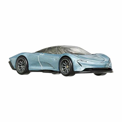Hot Wheels McLaren Speedtail albastru vedere frontală
