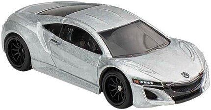 Hot Wheels Acura NSX gri vedere frontală