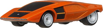 Hot Wheels Lancia Stratos Zero portocaliu vedere frontală