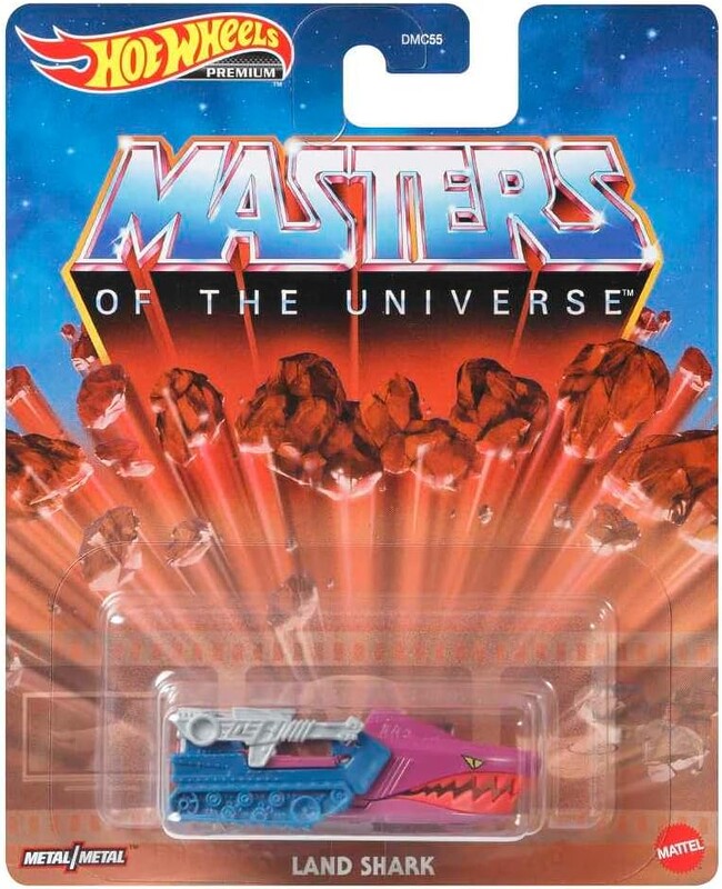 Machetă Hot Wheels Land Shark roz Masters of the Universe GRL60 1:64