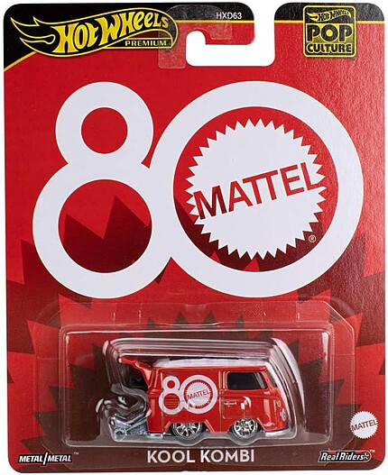 Machetă Hot Wheels Volkswagen Kool Kombi roșu Mattel 80th Anniversary JBL68 1:64