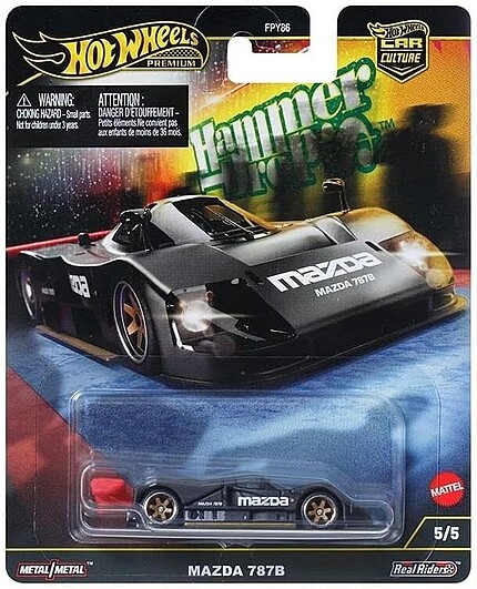 Machetă Hot Wheels Mazda 787B negru Hammer Drop HRW08 1:64