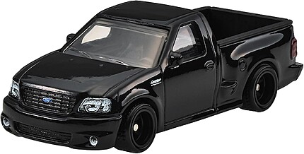 Hot Wheels Ford F-150 SVT Lightning negru vedere frontală