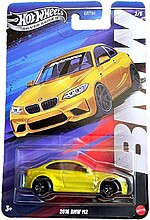Machetă Hot Wheels BMW M2 2016 galben Silver Series JBY55 1:64