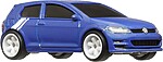 Machetă Volkswagen Golf Mk7 Hot Wheels Premium 1:64