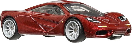 Hot Wheels McLaren F1 vișiniu vedere frontală