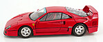 Machetă Ferrari F40 roșu 1987 vedere laterală