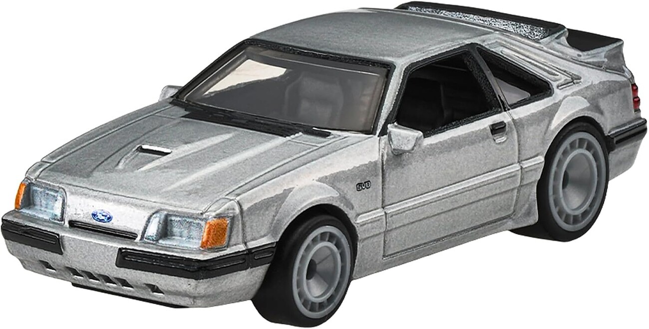 Hot Wheels Ford Mustang SVO gri vedere frontală
