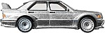 Machetă Mercedes-Benz 190 E 2.5-16 Evolution II Hot Wheels 1:64