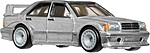 Hot Wheels Mercedes-Benz 190 E Evolution II gri vedere frontală