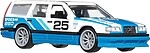 Hot Wheels Volvo 850 Estate albastru alb vedere frontală