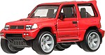 Hot Wheels Mitsubishi Pajero Evolution roșu vedere frontală