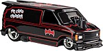 Hot Wheels 1985 Chevy Astro Van negru vedere frontală