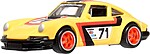 Hot Wheels Porsche 911 galben vedere frontală