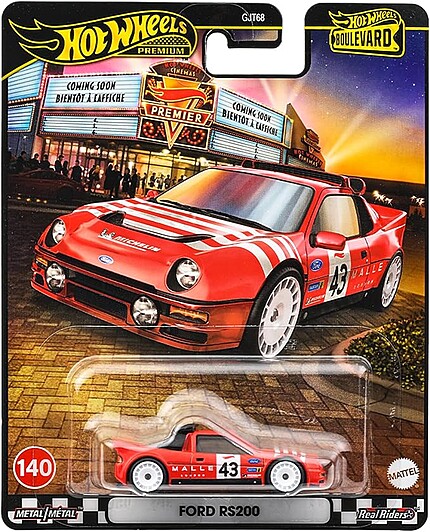 Machetă Hot Wheels Ford RS200 #140 Boulevard JBL29 1:64