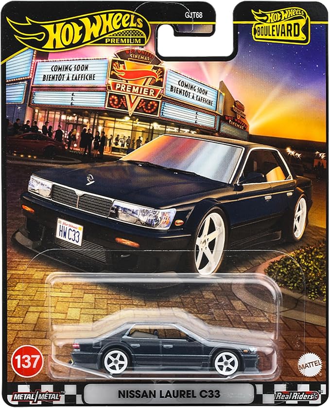 81fEReUqqNL._AC_SX679_ Machetă Hot Wheels Nissan Laurel C33 #137 negru Boulevard JBL10 1:64