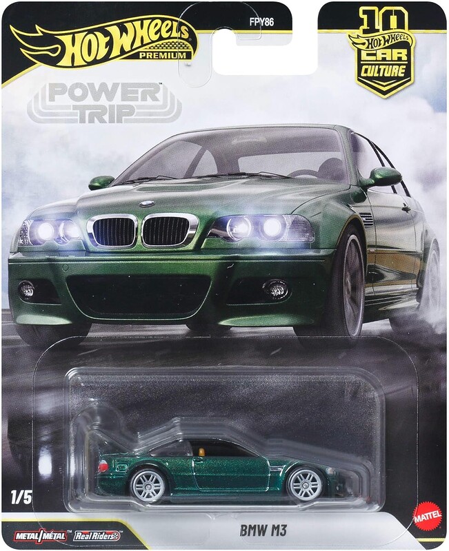 Machetă Hot Wheels BMW M3 verde Power Trip JKF30 1:64