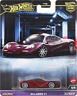 Machetă Hot Wheels McLaren F1 vișiniu Car Culture Exotic Envy HKC77 1:64