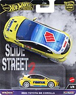 Machetă Hot Wheels Toyota GR Corolla galben Slide Street 2 HKC82 1:64