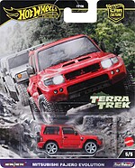 Machetă Hot Wheels Mitsubishi Pajero Evolution roșu Terra Trek HRV89 1:64