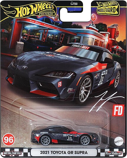 Machetă Hot Wheels Toyota GR Supra 2021 #96 negru Boulevard HRT56 1:64