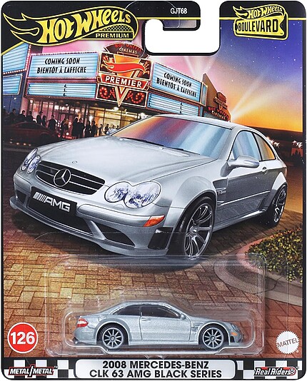 Machetă Hot Wheels Mercedes-Benz CLK 63 AMG Black Series #126 JBL07 1:64