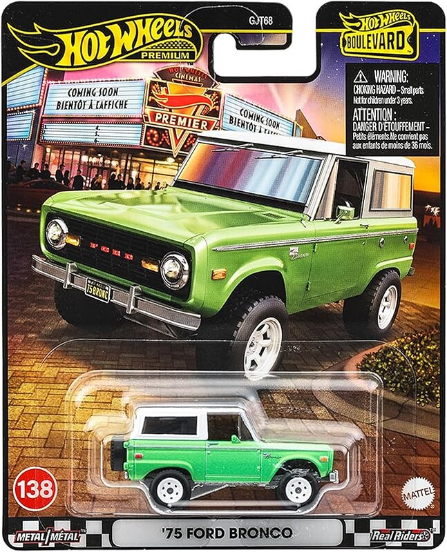Machetă Hot Wheels Ford Bronco 1975 #138 Boulevard JBL12 1:64