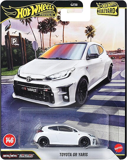 Machetă Hot Wheels Toyota GR Yaris #146 alb Boulevard JHW19 1:64