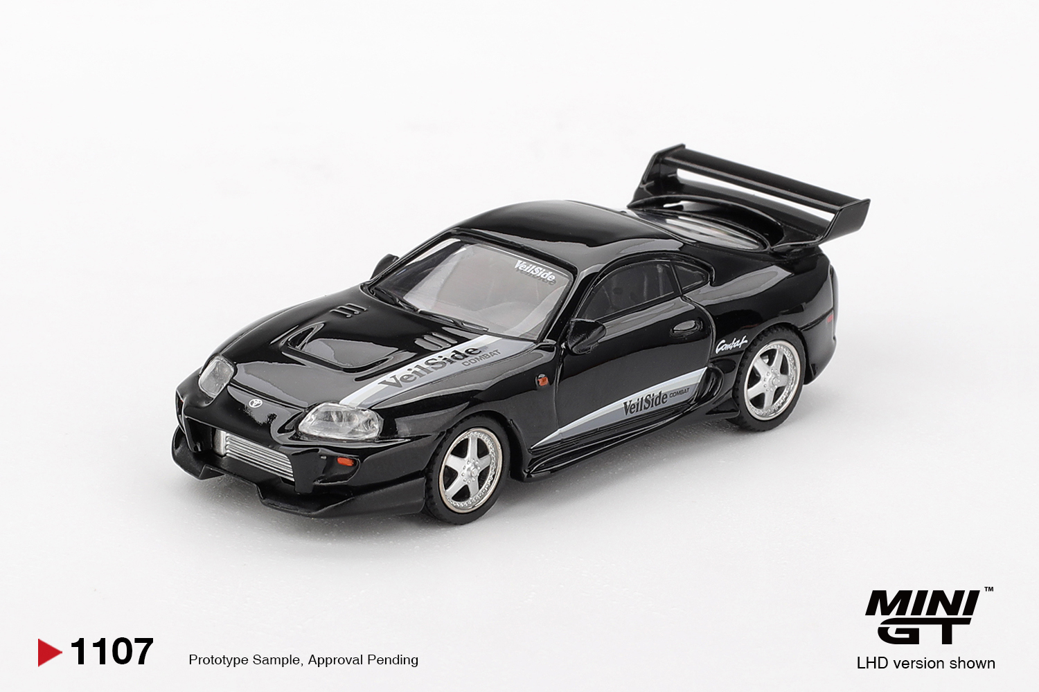 MGT01107-1 Machetă Mini GT Toyota Supra MK4 VeilSide Combat V-II Black MGT01107-L
