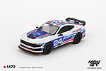 Machetă Mini GT Ford Mustang Dark Horse #24 Ford Performance Racing School MGT01172-L