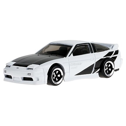 Hot Wheels Nissan 180SX Type X alb vedere frontală