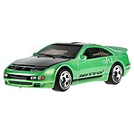 Hot Wheels Nissan 300ZX Twin Turbo verde vedere frontală