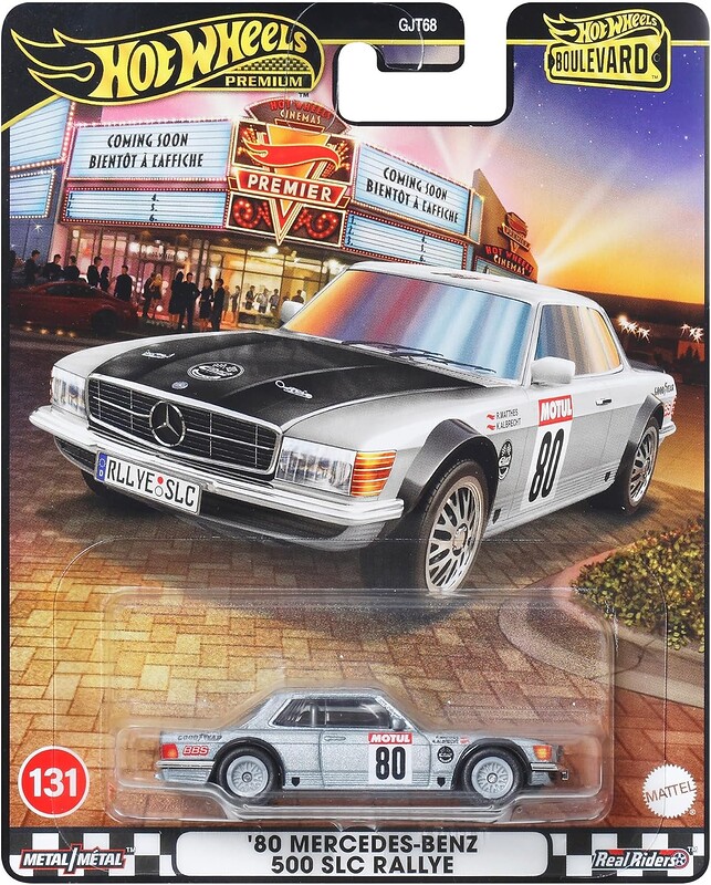 Machetă Hot Wheels Mercedes-Benz 500 SLC Rallye #131 Boulevard HRT63 1:64