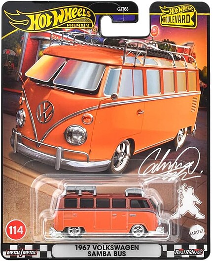 Machetă Hot Wheels Volkswagen Samba Bus #114 Boulevard HRT62 1:64