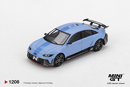 Macheta MINI GT Hyundai RN22e Performance Blue MGT01208-L 1:64