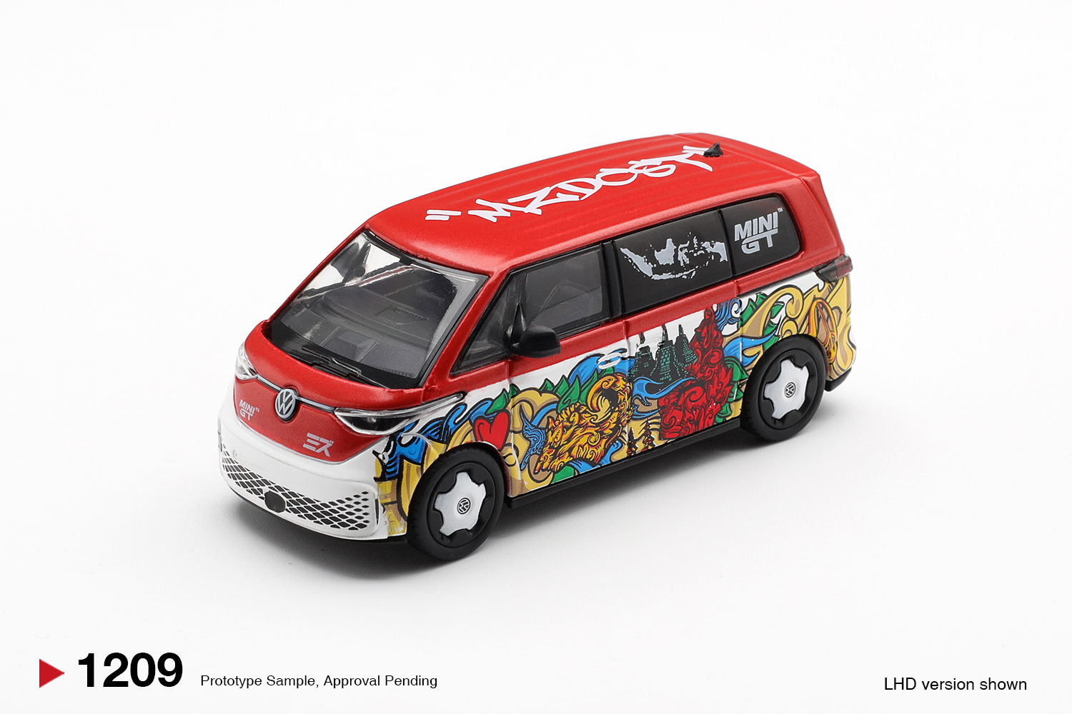 3976ab277a5bcc350a0ab6b023d29f4f20260903042713692 Macheta MINI GT Volkswagen ID Buzz Mizu Design 2025 MGT01209-L 1:64