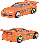 Hot Wheels Toyota Supra portocaliu vedere frontală