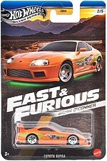 Machetă Hot Wheels Toyota Supra portocaliu Fast & Furious Brian O’Conner JBY30 1:64