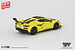MINI GT Chevrolet Corvette ZR1 Accelerate Yellow vedere frontală
