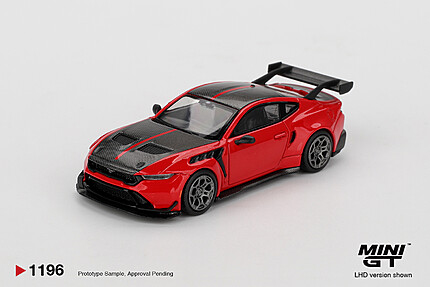 Machetă MINI GT Ford Mustang GTD 2025 Race Red roșu MGT01196-L 1:64