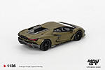 MINI GT Lamborghini Revuelto Verde Gea Matte vedere spate