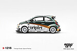 Abarth 595 LB-WORKS verde alb MINI GT MGT01216-R