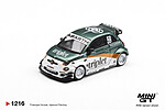 Macheta MINI GT Abarth 595 LB-WORKS TY Edition verde alb MGT01216-R 1:64
