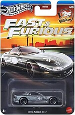 Macheta Hot Wheels Mazda RX-7 1995 gri Fast & Furious JKX23 1:64