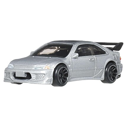 Hot Wheels Honda Civic Coupe EJ1 argintiu vedere frontala