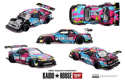 Macheta Kaido House Nissan Silvia S13-R Kaido Splash V1 KHMG284 1:64